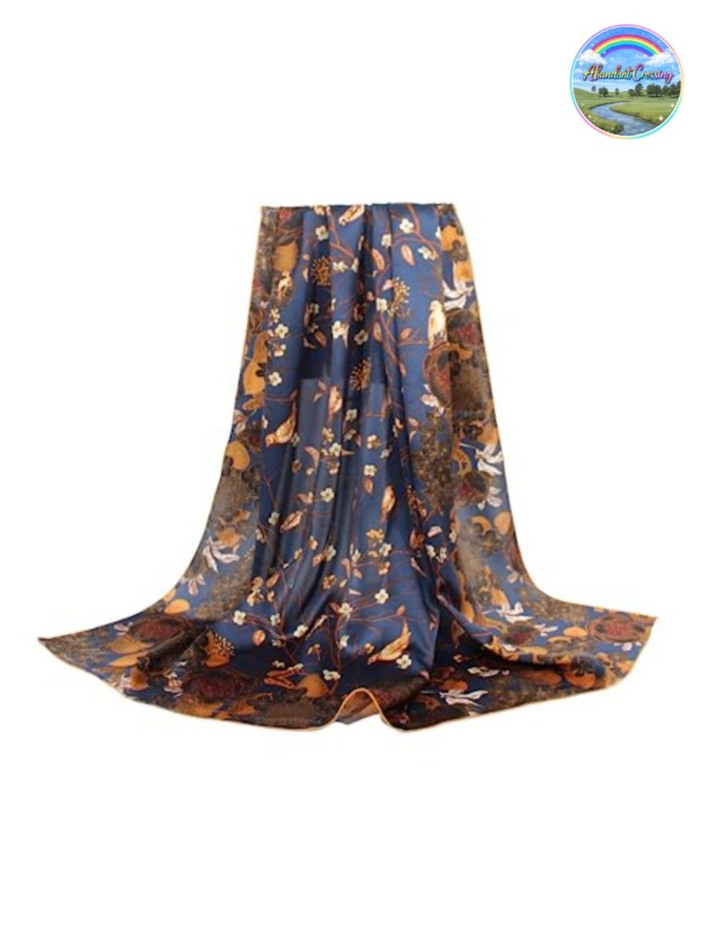 100% Mulberry Silk Scarf 43" Large Square Shawl Women Hair Wrap